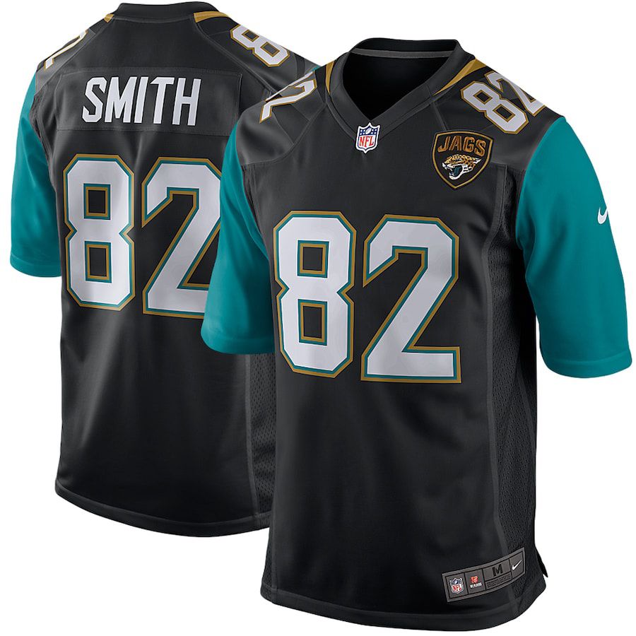 Men Jacksonville Jaguars #82 Jimmy Smith Nike Black Retired Player Game NFL Jersey